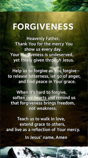 A Prayer for Forgiveness | Letting Go and Finding Peace in God’s Grace