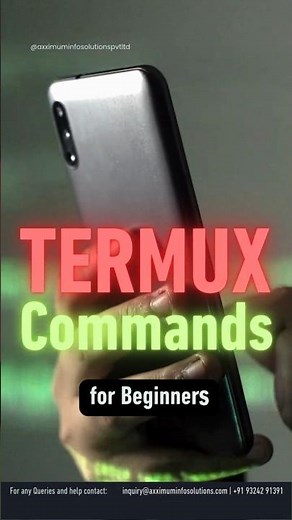 TERMUX Commands for Beginners #termux #ethicalhacking #axximuminfosolutions
