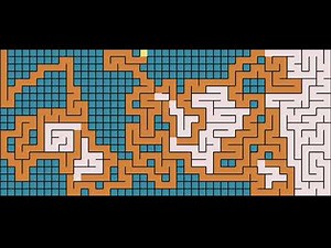A-Star A* maze pathfinding algorithm visualized in python