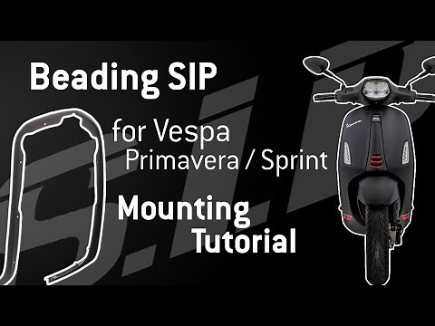 Beading SIP legshield & floor board 🛵🔩| Mounting Tutorial | SIP