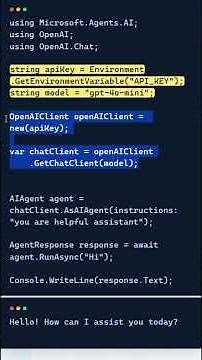 Build Your First AI Agent in .NET