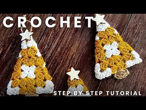 EASY Crochet Christmas Tree Ornaments | Beginner-Friendly Granny Square Tutorial