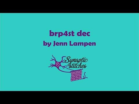 Brioche Purl 4 Stitch Decrease - brp4st dec