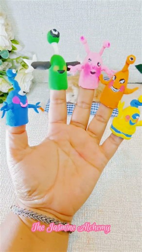 Making Cute monsters using clay #diy #clay