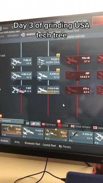 USA 🇺🇸 tech tree part 3 #warthunderaviation #warthunderseax #warthunder #planes #usatechtree @hailthesnail @Snail_Thunder