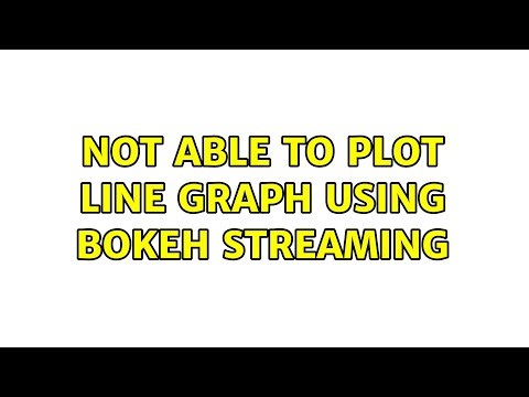 Not able to plot line graph using bokeh streaming