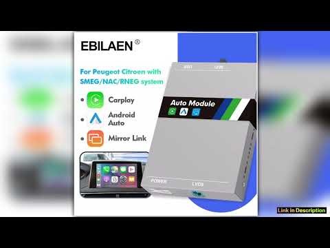 EBILAEN Wireless Carplay Android Auto For Peugeot Citroen SMEG NAC RNEG2 RT6 Picasso C4 C5 DS4 308