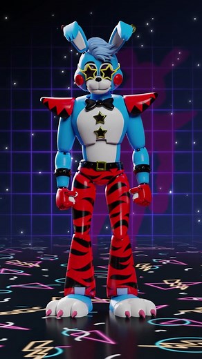 Glamrock Toy Bonnie FNaF Security Breach Animation