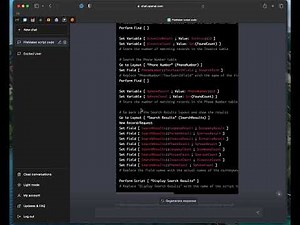 ChatGPT can write FileMaker Pro Script code