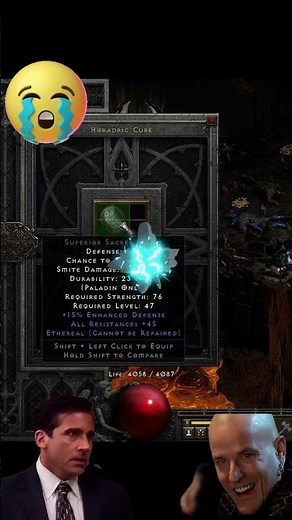 +45 all res 4 Socket Sacred Targe Perfect Eth #diablo2resurrectedbuild