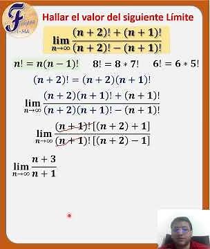 🧑🏼‍🏫Aprende a calcular FÁCILMENTE LÍMITES CON TÉRMINOS FACTORALES
