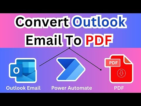 Convert Outlook Emails to PDF