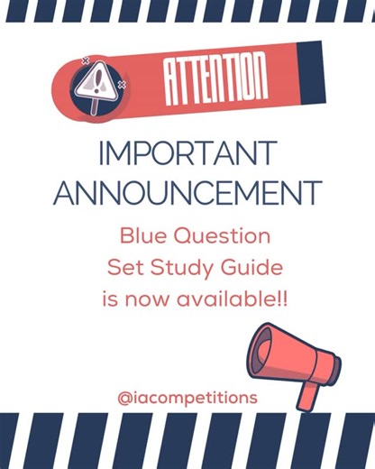 IAC on Instagram: "Study guide alert! Blue Set Study Guide for the SHG events are now up on our resources page! If you’re signed up for a Blue question set tournament, including the Early January Online Regional January 10-11th, you now have the materials needed to get going in your preparation! https://www.iacompetitions.com/study-guides/ Good luck! #historybee #sciencebee #geographybee"