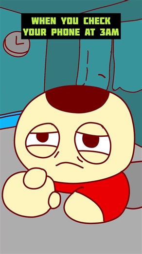 When you check your phone at 3am #animation #funny