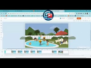 How to make swimming scene in vyond?#vyond#2D#animation#learn#earn#ai#ailearning