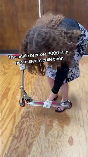 Razor scooter in a museum