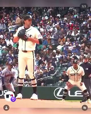 🚨 Mariners’ Pickoff Play • 1st baseman dekes back to the base then resets his position. • As the runner retakes his lead, the catcher drops his glove & the pitcher picks. ⭐️ Very creative play to catch overly aggressive baserunners.