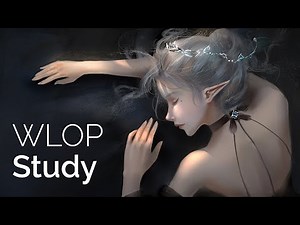 Wlop Study - Digital Painting Real Time Process [CSP]