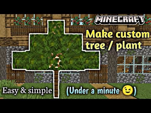 How to build custom tree in minecraft | Minecraft tutorial
