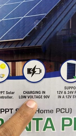 FUJIYAMA INVERTER 1250va 12v MPPT TECHNOLOGY ￼24v solar panel support