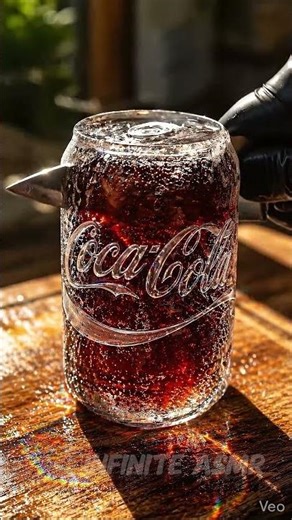 Frozen Coke Can ASMR ❄️🥤 Ice Cracking & Satisfying Sounds #asmr #shorts #coke