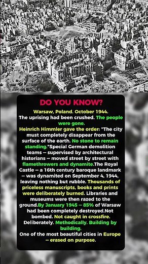 Why Did the Nazis Bring Historians to Destroy a City?