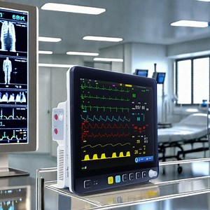[Hot Item] Hm-15D Medical Device Hospital Multi-Parameter 15 Inch Display Patient Monitor