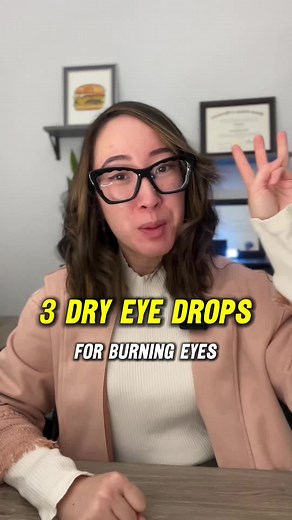 My top 3 OTC eye drops as of late: 1) Refresh Relieva Preservative Free (PF) 2) Systane Hydration PF (more for moderate to severe dryness) 3) Biotrue Hydration Boost PF All of these drops fall in my category of a perfect medium consistency aka not too thin/watery (doesn’t last as long on the eye) vs too thick (where it gets too blurry and gunks up your lids & lashes). #dryeyes #eyedoc #optometrist #professor #eyeproducts #eyedrops