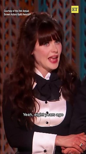 Zooey Deschanel and Max Greenfield stole our hearts at the #SAGAwards! 🥹 #newgirl #shorts