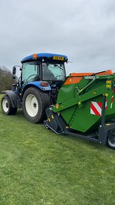 New Amazone Groundkeeper flail collector put straight to work 🌱🟢🟠 Cyril Johnston Groundscare | Farmhand LTD