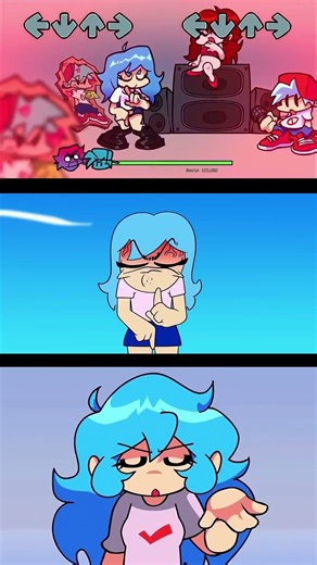 Sky Angry FNF vs Sky Mod Animation Friday Night Funkin' Mobile #shorts #fnf #funkyfriday #shortsfeed