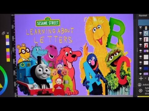 Sesame Street learning about letters 1986/2004 part 1