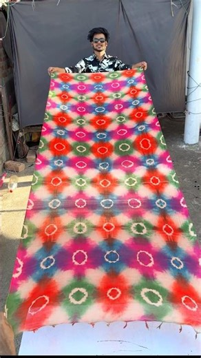 Light pink- multicolour "Y" Pattern Tie-Dye #youtubeshorts ￼