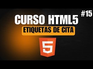 Etiquetas de CITA | Curso de HTML desde Cero (#15)