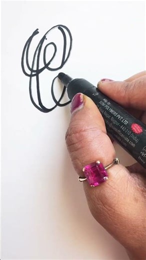 ✍️ Calligraphy Letter C | Easy Cursive Calligraphy for Beginners