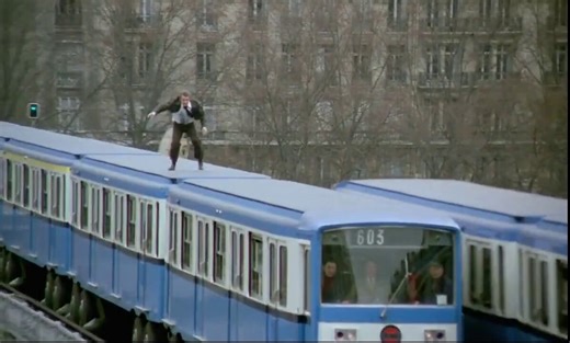 Remembering the legendary French actor, Jean-Paul Belmondo, on his 93rd birthday!In 'Fear Over the City' (1975), Jean-Paul Belmondo performed all the stunts on his own without a double. Almost all of them were very dangerous. The movie had a car chase, a helicopter scene, a Rooftop fight lasting several minutes & the most dangerous of them all, this incredible chase on a moving train in the metro.For the metro scene, the RATP (the Parisian Autonomous Transit Network) allowed the crew to film the