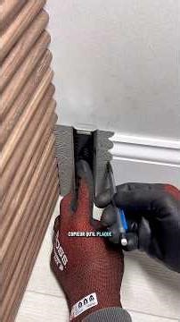 Tool for installing a baseboard on a curved wall #diy #homeimprovement #renovation #construction ...