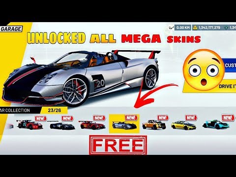 HOW TO HACK /Unlocking All Mega Skins🤑 Extreme Car Driving Simulator