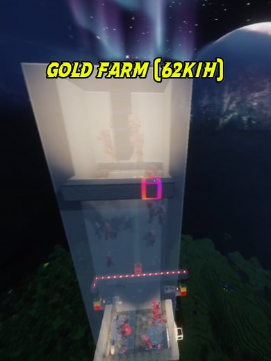 Minecraft Java Gold Farm 2D: Build Guide for 62k/h