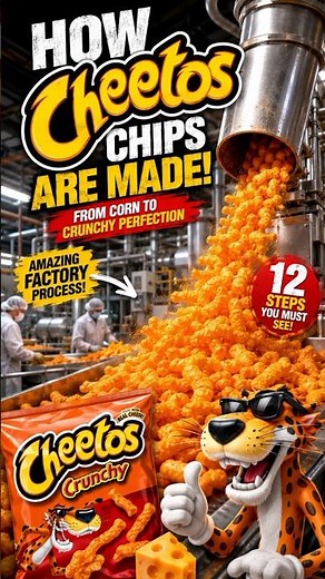 😳 The Final Step Will Surprise You! How Cheetos Are Made? #short #cheetos #viral