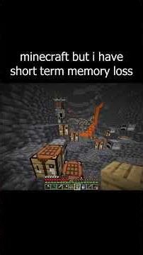 minecraft but i have short term memory loss