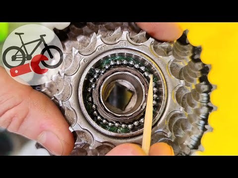 How to service bike freewheel ? Lubrication bicycle freewheel bearings.