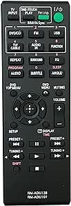 Universal Replacement Remote Control Compatible for Sony RM-ADU138 RMADU138 DAV-TZ140 HBD-TZ140 DAV-TZ145 DAV-TZ150 Audio/Video Receiver AV System