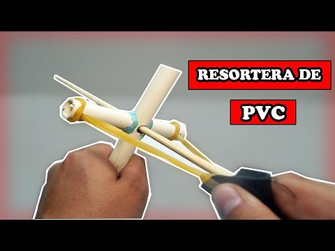 Resortera Casera Con PVC - MUY POTENTE - Tutorial - YMX supervivencia