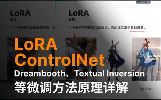 【详解】LoRA, ControlNet等Stable Diffusion微调方法原理详解！