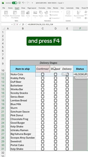 How to create a dynamic Delivery Tracker in Excel! #excel #spreadsheets #exceltips