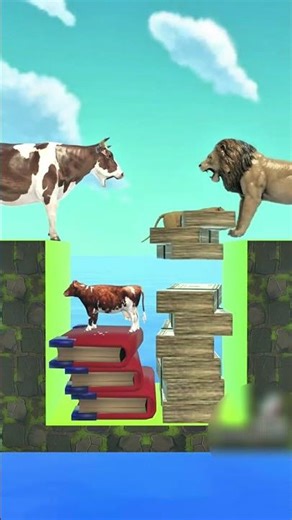 "The Cow and the Lion 🐮🦁 | Funny Animal Story with a Lesson for #kids