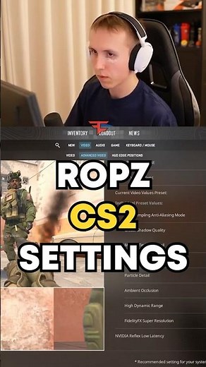 Ropz Reveals his CS2 Settings #cs2 #ropz