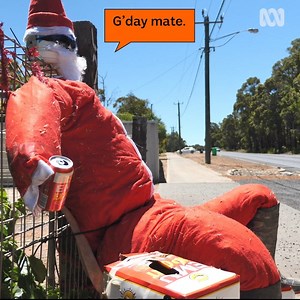 🎁🎅This little town has been overrun by Santa Clauses!🎁🎅 The small community of Kirup is celebrating Christmas in a big way by decorating its main street with dozens of quirky Santa mannequins. | ABC South West