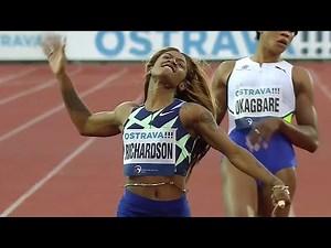 Sha'Carri Richardson 22.35 Into A Headwind To Win Ostrava 200m